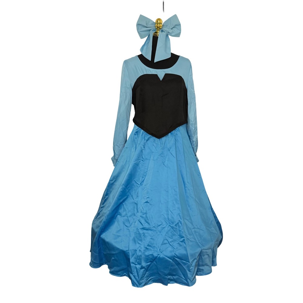 Ariel Cosplay Costume Women XL Blue Kiss The Girl Good With Hoop Skirt